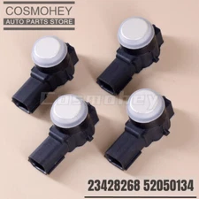 4Pcs White Bumper Parking Sensor 23428268 For Chevy Silverado GMC 52050134