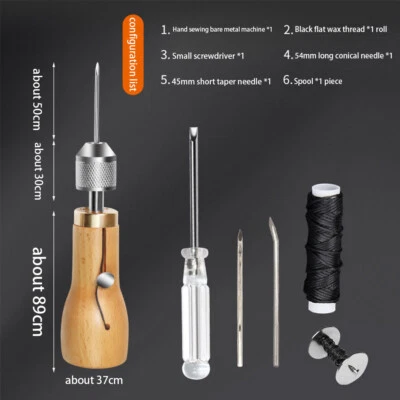 Ago professionale cucito a mano artigianato strumento fissaggio tela pelle set cucito ~