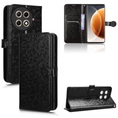 For Tecno Camon 30s / 30s Pro Honeycomb Dot Texture Leather Phone Case cover