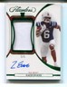 2023 Panini Flawless Collegiate Zach Evans Rookie Patch Auto Ole Miss 3/5