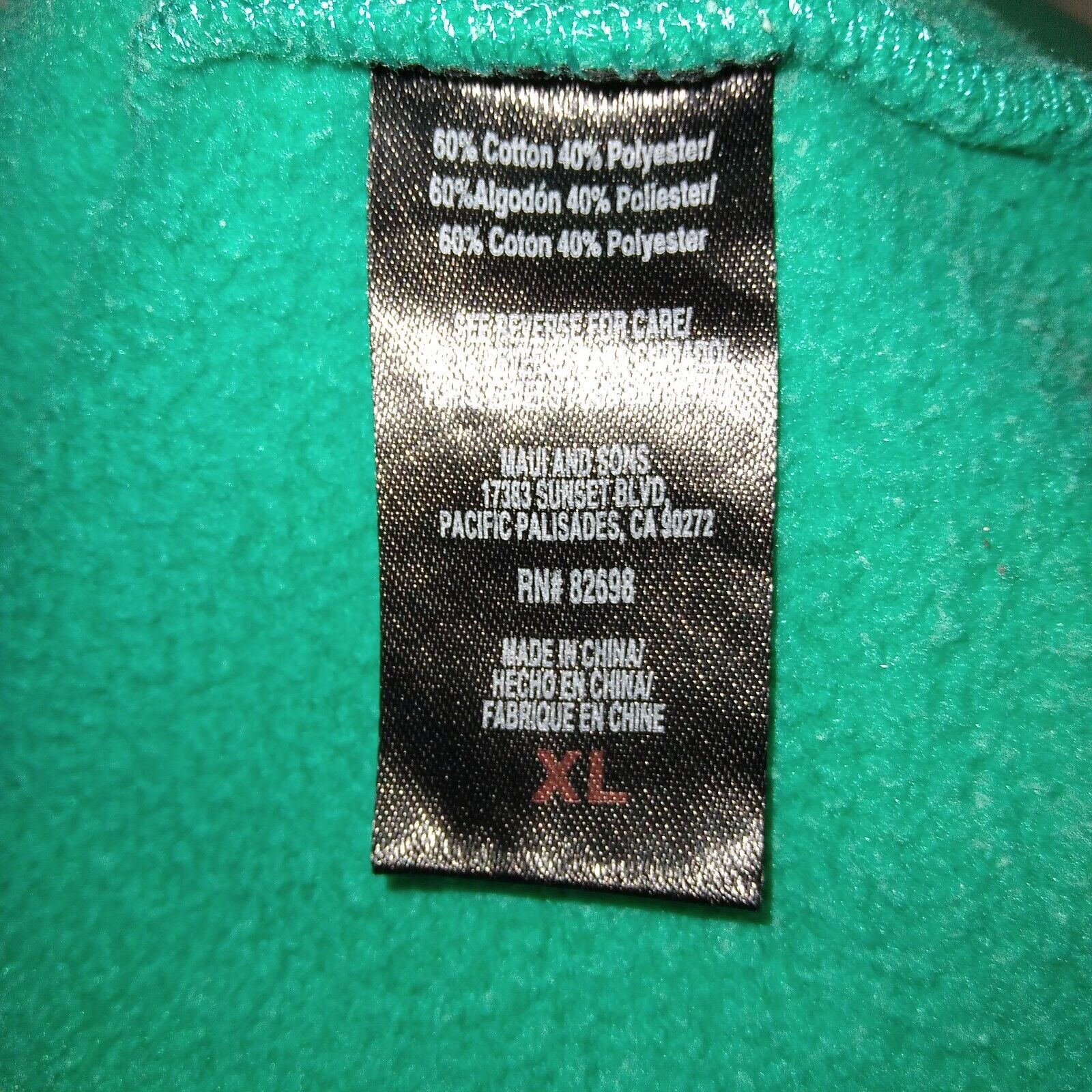 Mens Maui & Sons 1980 Vintage Sweatshirt XL - image 9