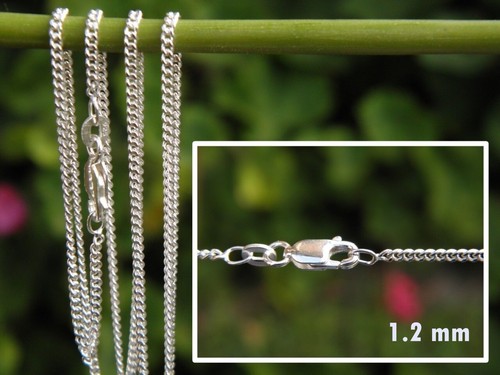 CURB Chain - 100% SOLID 925 Sterling Silver (options) - Picture 5 of 32