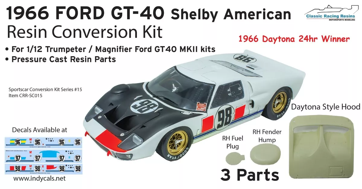 Kit para montar e pintar - FORD GT40 Mk.II' 66 – escala 1/12