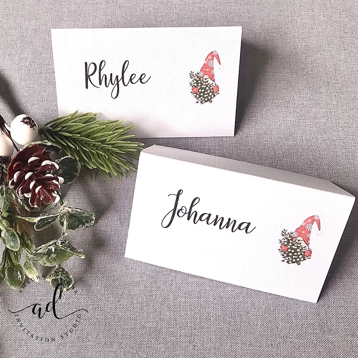 Christmas on sale place card