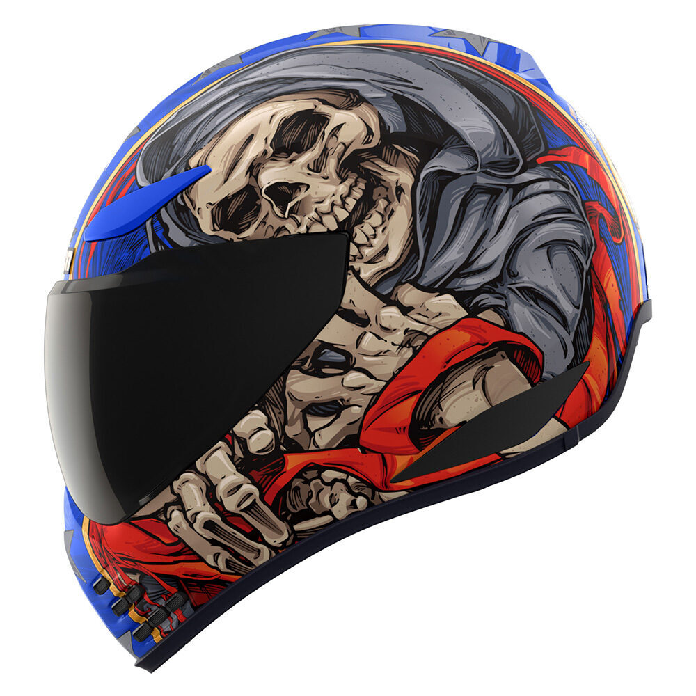 Icon Domain Revere Glory Grim Reaper Motorcycle Helmet - All Sizes