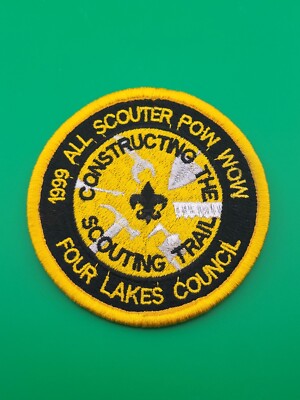 1999 All Scouter Pow Wow Four Lakes Council Patch BSA Boy Scouts America NEW