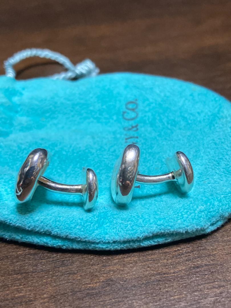 ティファニー エルサ・ペレッティBeanデザイン カフリンクス Elsa Peretti® Bean® design Cuff Links in Yellow Gold, 18 mm