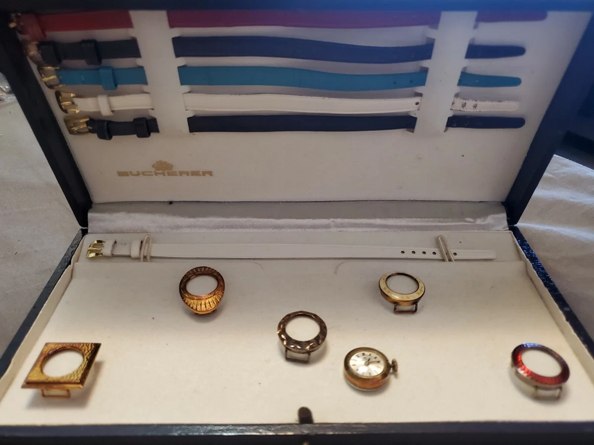 Vintage Bucherer 17 Jewels Interchangeable Face Bands Manual Wind Ladies Watch