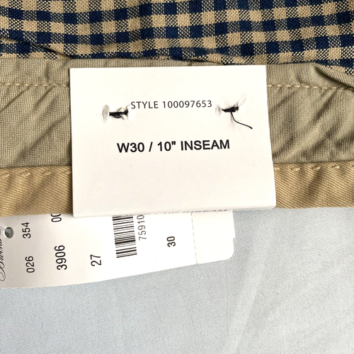 Brooks Brothers Men's BERMUDA Cotton Shorts, Beige, W30 - Picture 6 of 6