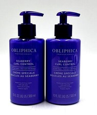 Obliphica Seaberry Curl Control Hydrating Anti Frizz Cream 10 oz-2 Pack