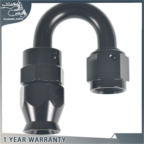 Black Nylon E85 PTFE Fuel Line 10FT 12FT 20FT 30FT 6AN Swivel Hose End Fitting - Picture 5 of 15