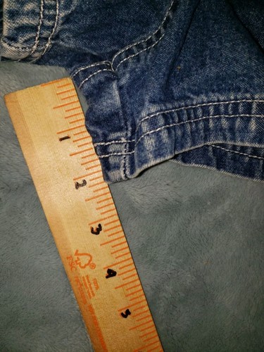 Basic Equipment Size 10 Girls Jean Shorts Vtg Y2k 00s 90s Big Pockets Carpenter - Picture 5 of 6