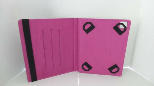 Lifeworks Slate Universal Folio Case for 9-10 inch tablets Heather Gray/Pink NEW - Picture 6 of 6
