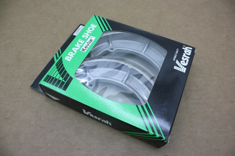 Zapatas de freno traseras Kawasaki KZ650 y CSR y Ltd 1977-1983 con Kevlar Vesrah Japón Foto 2 de 4