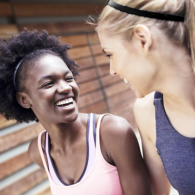 Fasce Per Capelli Sportive Elasticizzate In Poliestere, 2 Pezzi Nero E Grigio, Per Running E Yoga