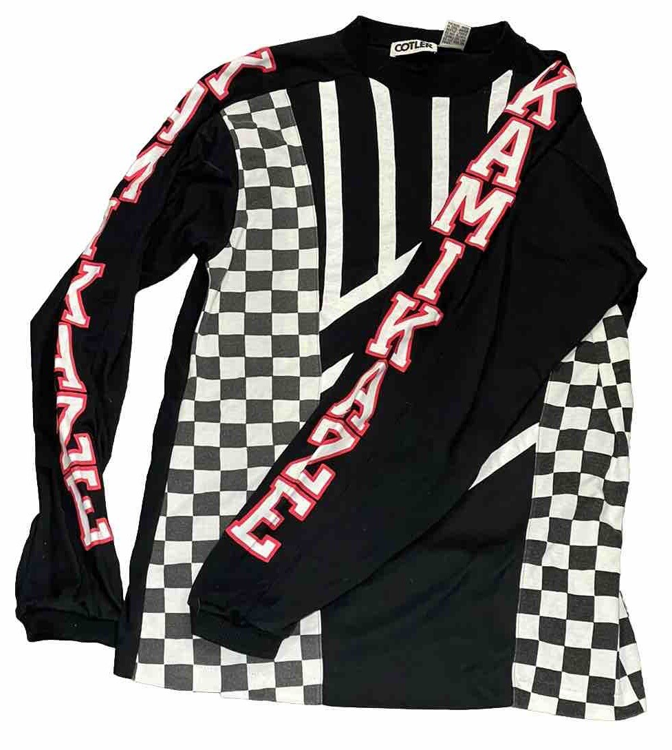 Vintage Cotler KAMIKAZE Bike Racing Team Long Sleeve 80s