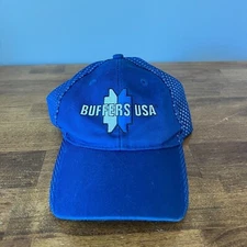 Buffers USA Baseball Cap Hat Blue Strapback Hardware Supplier Manufacturing EUC
