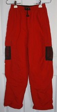 Extreme Limit Wind Pants Youth 14/16 Red Black Nylon Shell Lined Athletic