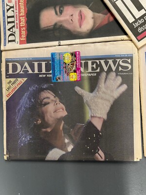 絶版　マイケル　ジャクソン　2009新聞 Michael Jackson New York Post June 26, 2009 King of Pop Dead