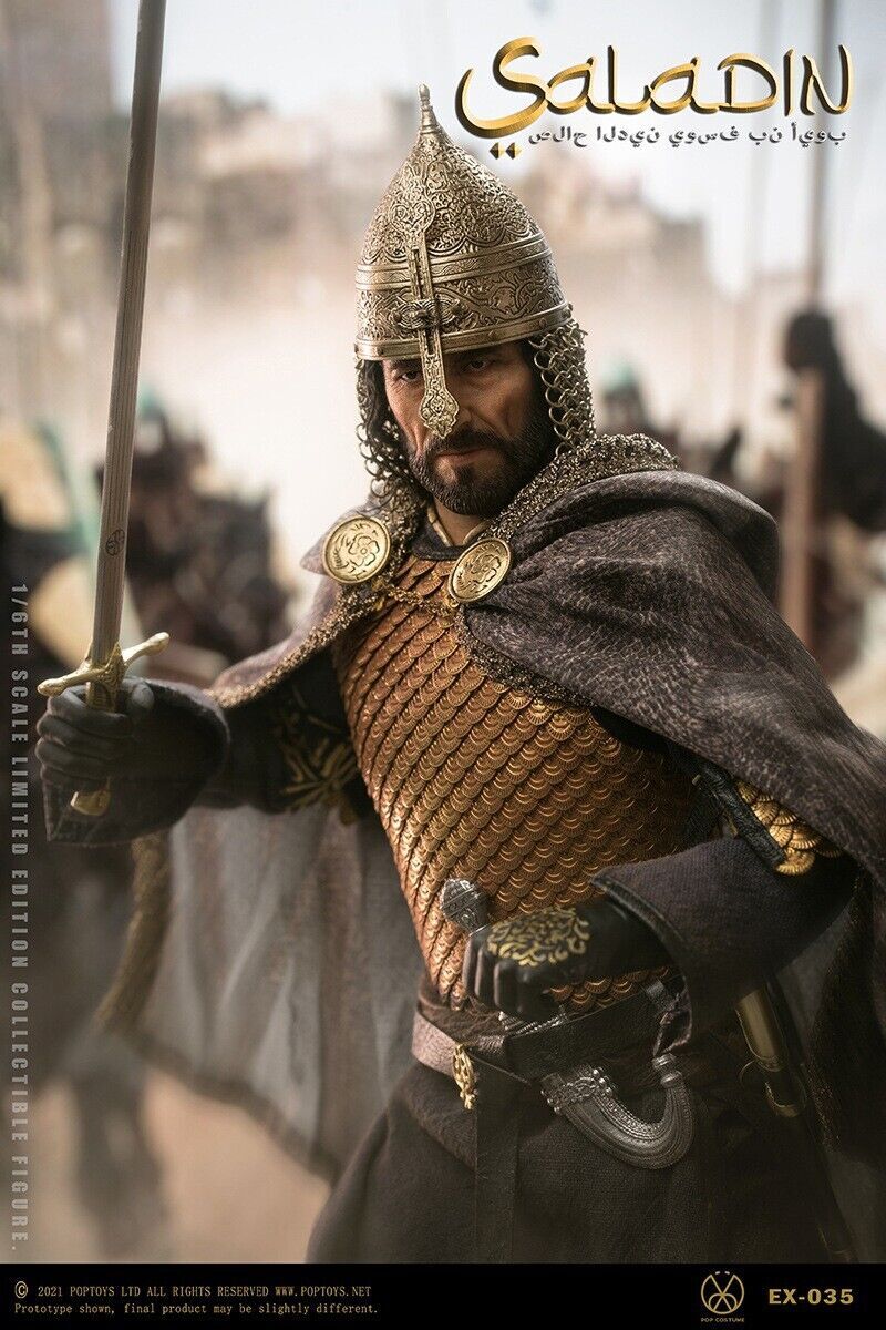 POPTOYS 1/6 サラディン Saladin EX035 甲冑は純銅製 1/6 POPTOYS EX035 Egypt Sultan Saladin Fine copper handmade