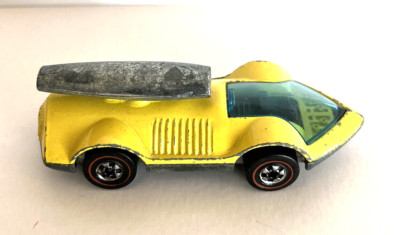 Hot Wheels 1970 Redline Yellow Rocket-Bye-Baby Die cast Nice!, (B202) RL205