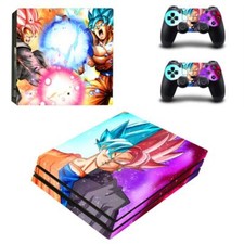 PS4 Pro Console Skin Dragon Ball Z Super Saiyan Goku Skin Decals Stickers Covers