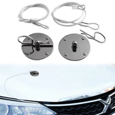 1pair Universal JDM Aluminum Hardware Bonnet Racing Hood Pin Lock Appearance Kit