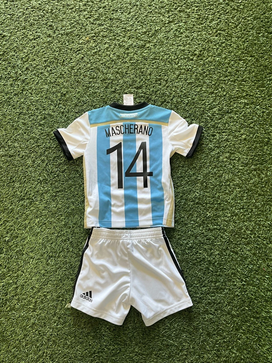 Argentina No14 Mascherano Home Soccer Country Jersey