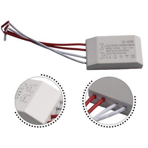 220VTo AC12V Halogen LED Lamp Bulb Electronic Transformer Adapter Part - Picture 6 of 12