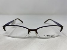 Rampage R174 BRN 51-17-135 Brown /Blue Metal Half Rim Eyeglasses Frame F286