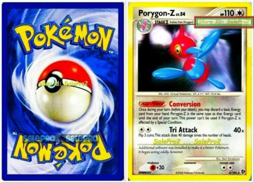 PORYGON Z pokemon TCG DIAMANTE Y PERLA CONVERSIÓN TRI ATAQUE 110 HP COMO NUEVO #6/106 - Imagen 1 de 2