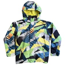 Quicksilver Dry Flight Tech 10K Mission Print Ski Hooded Jacket Youth Boys XL 16