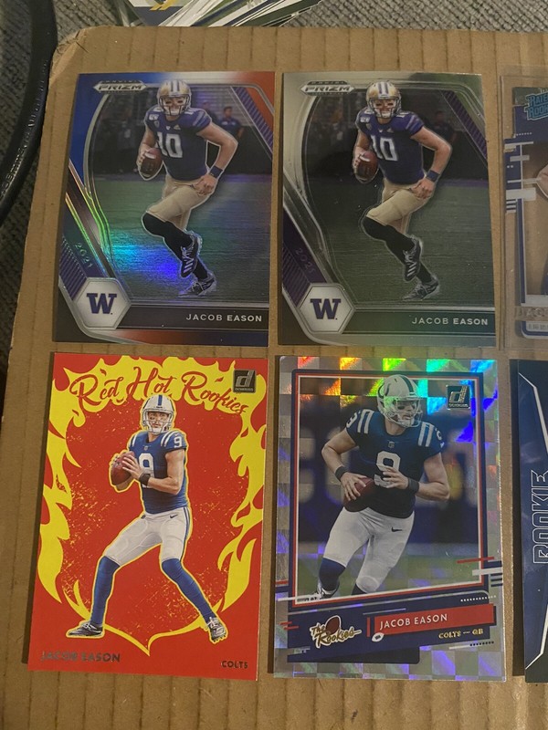 (13) Jacob Eason Lot Indianapolis Colts Washington Huskies W/ rookies