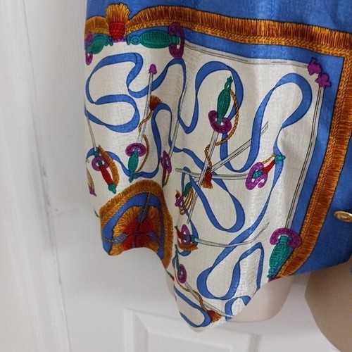 Plus size Silk Vest 4X Boutique Vintage Button Front Designs by Marian boutique - Picture 6 of 9