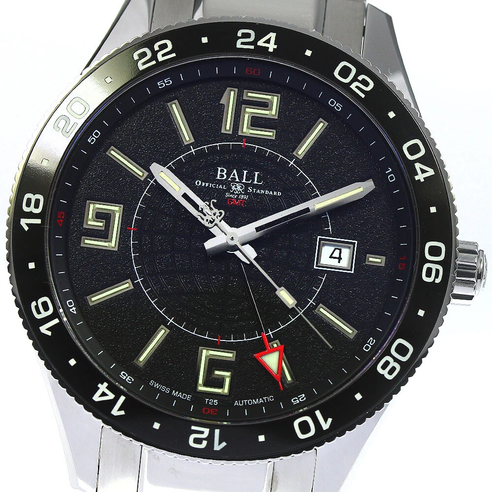 BALLWATCH Engineer Master II Pilot GMT GM3090C Black Dial