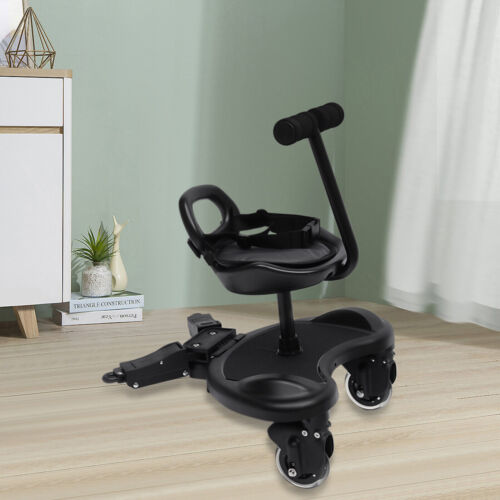 Kids Buggy Board Stroller Step Stand Ride-On Pedal Detachable Seat Non-Slip - Picture 2 of 24