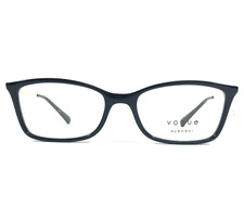 Vogue Eyeglasses Frames VO5305-B W44 Black Gold Cat Eye Crystals 52-17-135