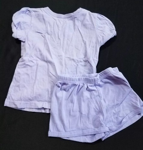 Girls Outfit - Purple Shorts & Shirt, Sz 4, Geranimalas, Solid - Picture 8 of 8