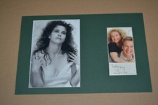 NANCY TRAVIS sexy signed original autograph A4 mat LAST MAN STANDING