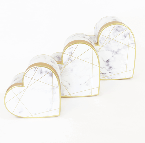 Premium Qualität Herzform Mable Blumenkasten Blumen Geschenkbox 3er Set, mit Deckel - Bild 13 von 21
