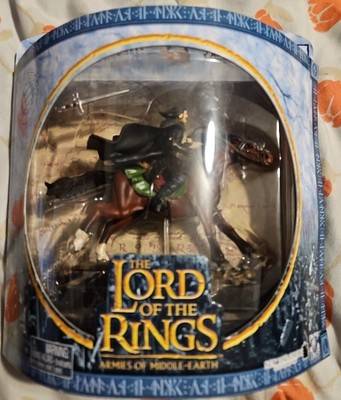 ARAGORN on Horseback Lord of The Rings Warriors & Battle Beasts 2004 New