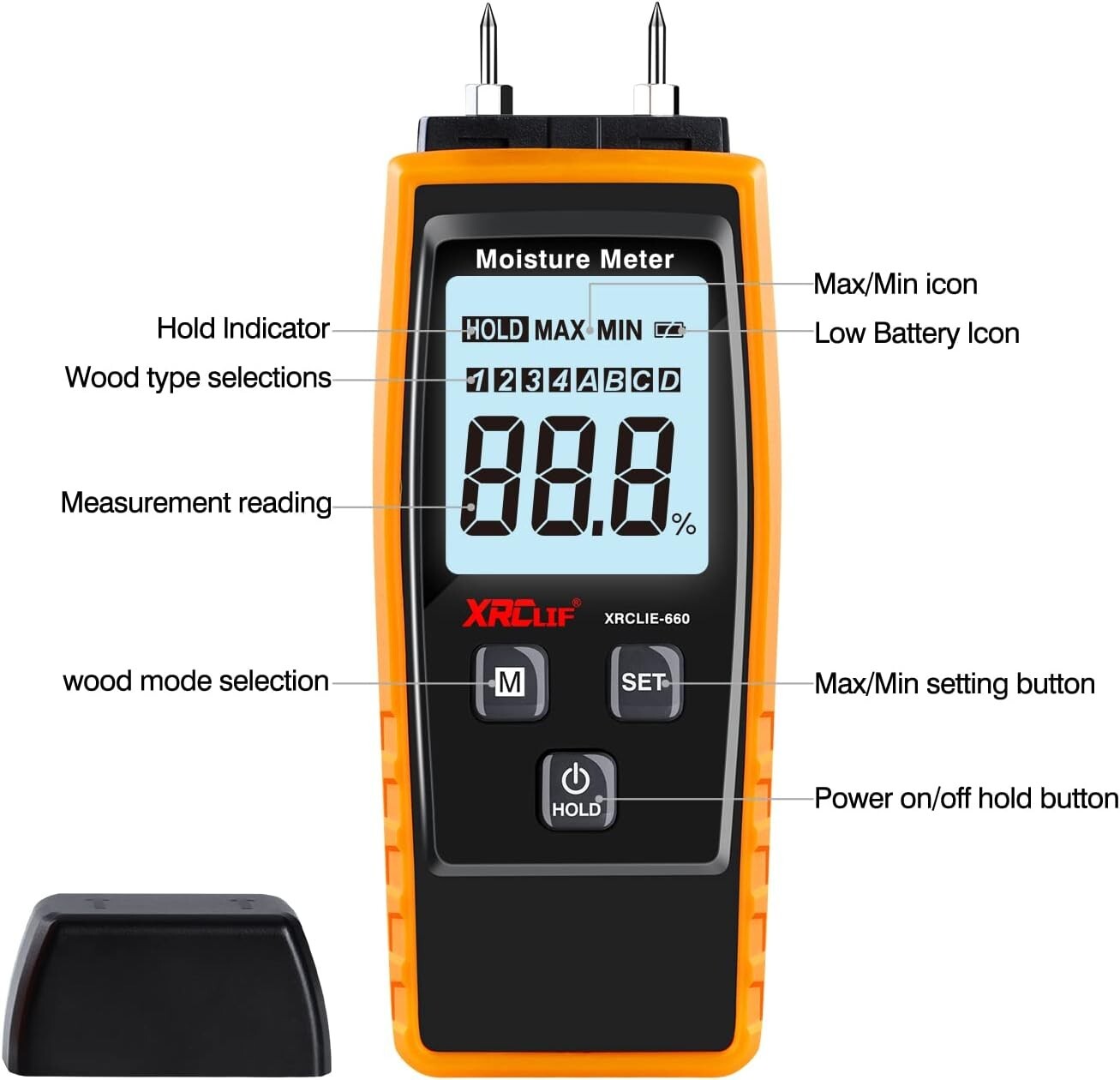 Wood Moisture Meter, Firewood Moisture Meter, Moisture Meter for Drywall, Lumber