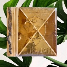 Handcrafted Hawaiian Photo Album Holds 20 4x6 Photos Leaves Twig Dolphin Sealed