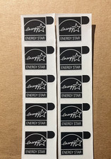 10 pcs sticker for energy Black color Case Badge Logo Label 15mm x 15mm