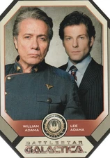 2009 Battlestar Galactica S4 Trading Card Gallery Insert #G6 William/Lee Adama