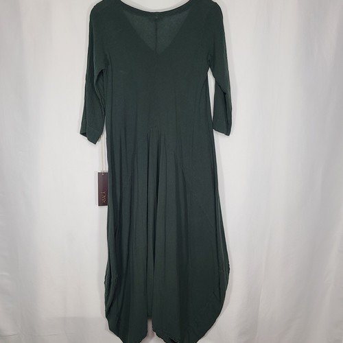 Abaca Kleid Bella Juniper Grün Größe 1 XL Boho Gaze 3/4 Arm Neu mit Etikett - Bild 4 von 7
