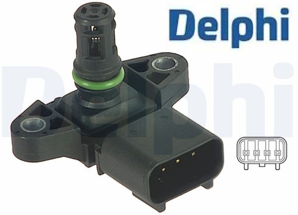 Delphi PS10122 Sensor FüR Saugrohrdruck Saugrohrdruck Sensor Ladedruck-image