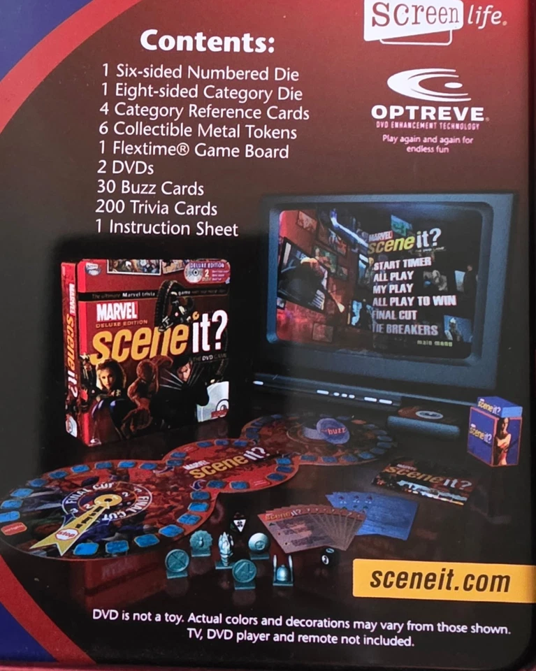 Marvel Deluxe Edition Scene It DVD Trivia Board Game - Image 4 of 4