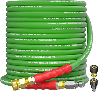 #ad #ad 50FT Pressure Washer Hose 4500PSI with Swivel Quick Connect amp; Adapters $106.99