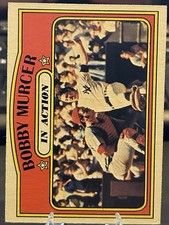 1972 Topps Bobby Murcer In Action #700 High # Yankees MLB Baseball